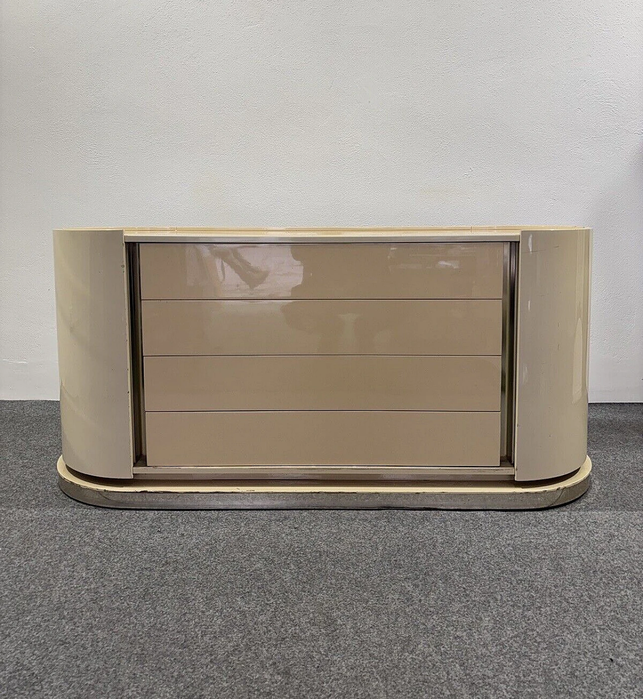 Space Age sideboard in the style of Karl Springer, 1970s 4
