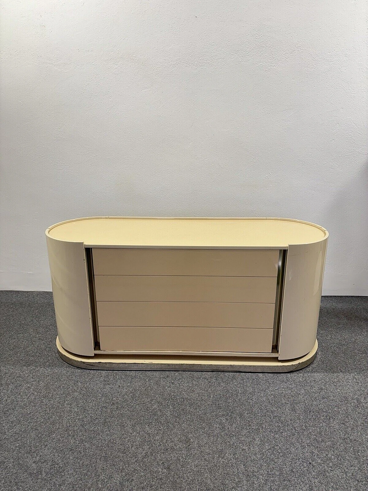 Space Age sideboard in the style of Karl Springer, 1970s 5