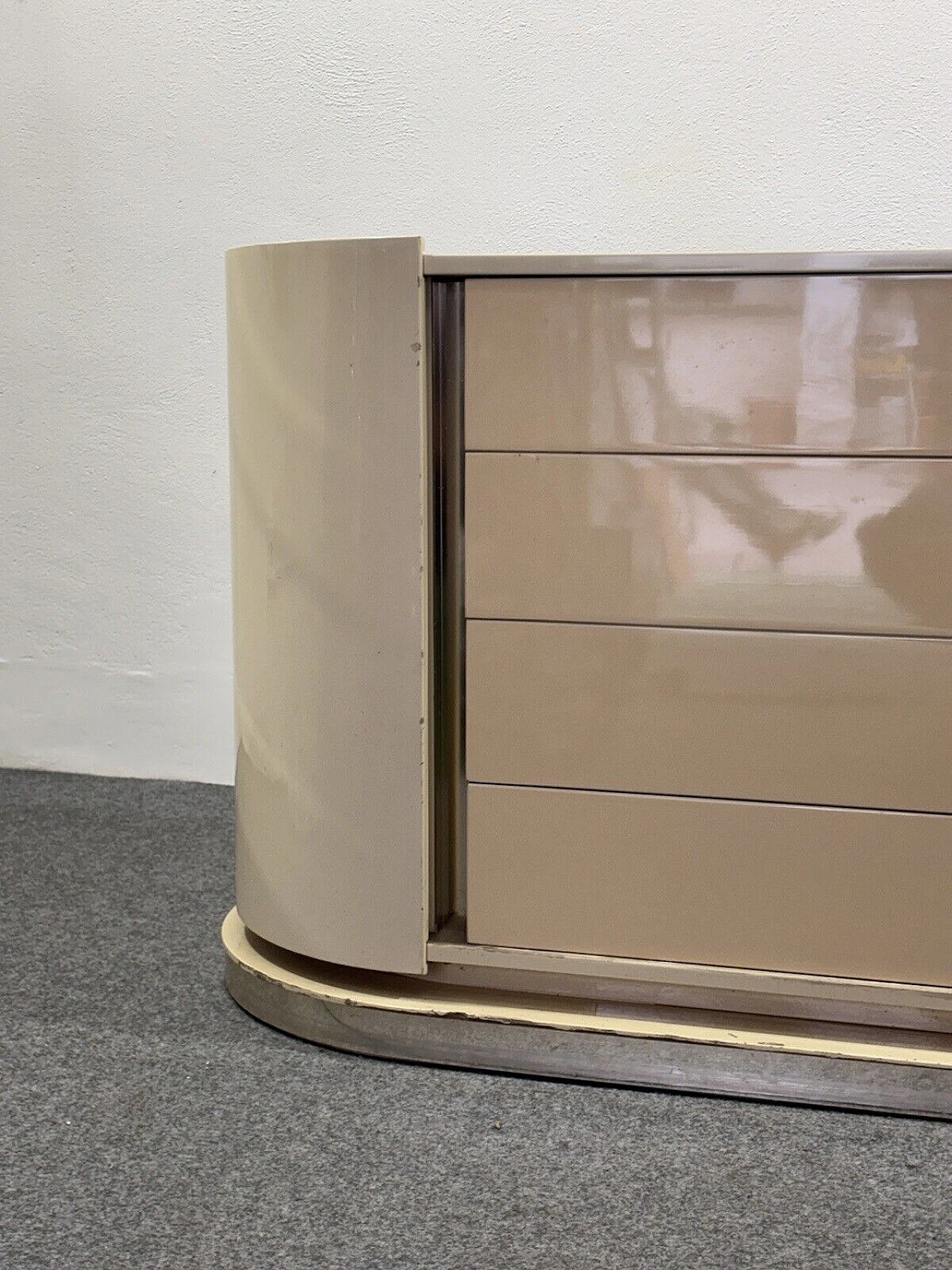 Space Age sideboard in the style of Karl Springer, 1970s 6