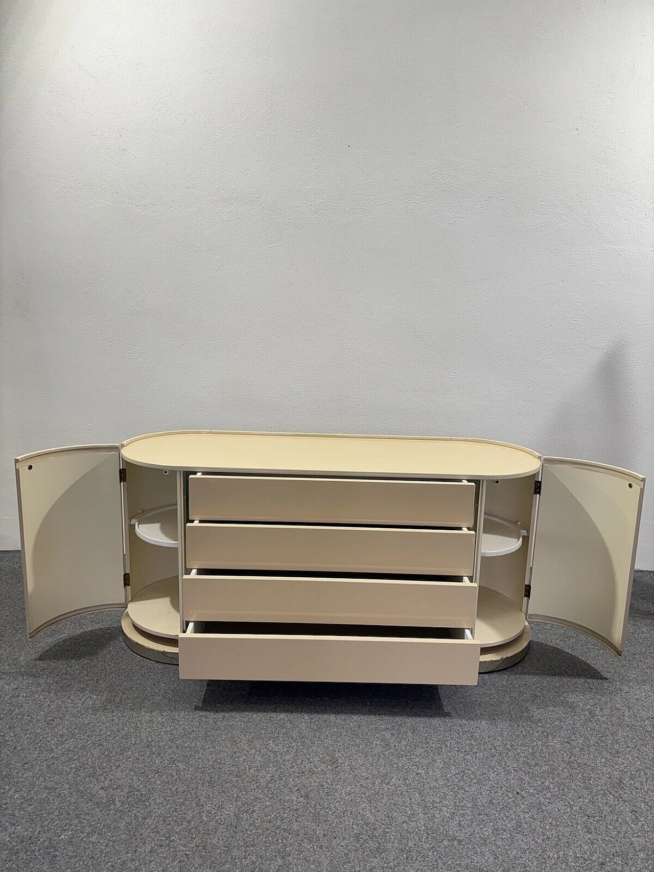 Space Age sideboard in the style of Karl Springer, 1970s 8