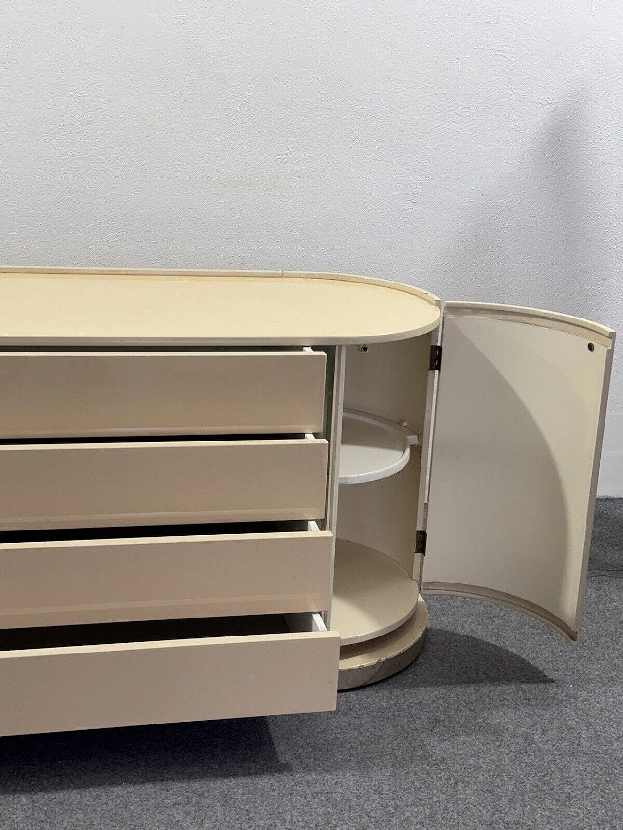 Space Age sideboard in the style of Karl Springer, 1970s 10