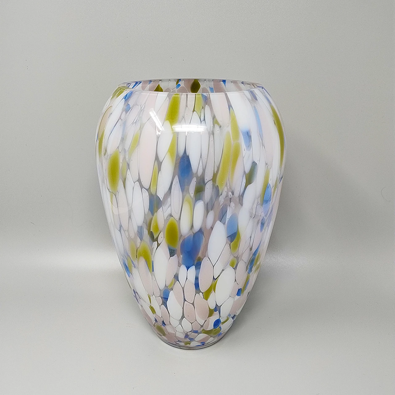 Vaso in vetro di Murano multicolore di Artelinea, anni '70 2