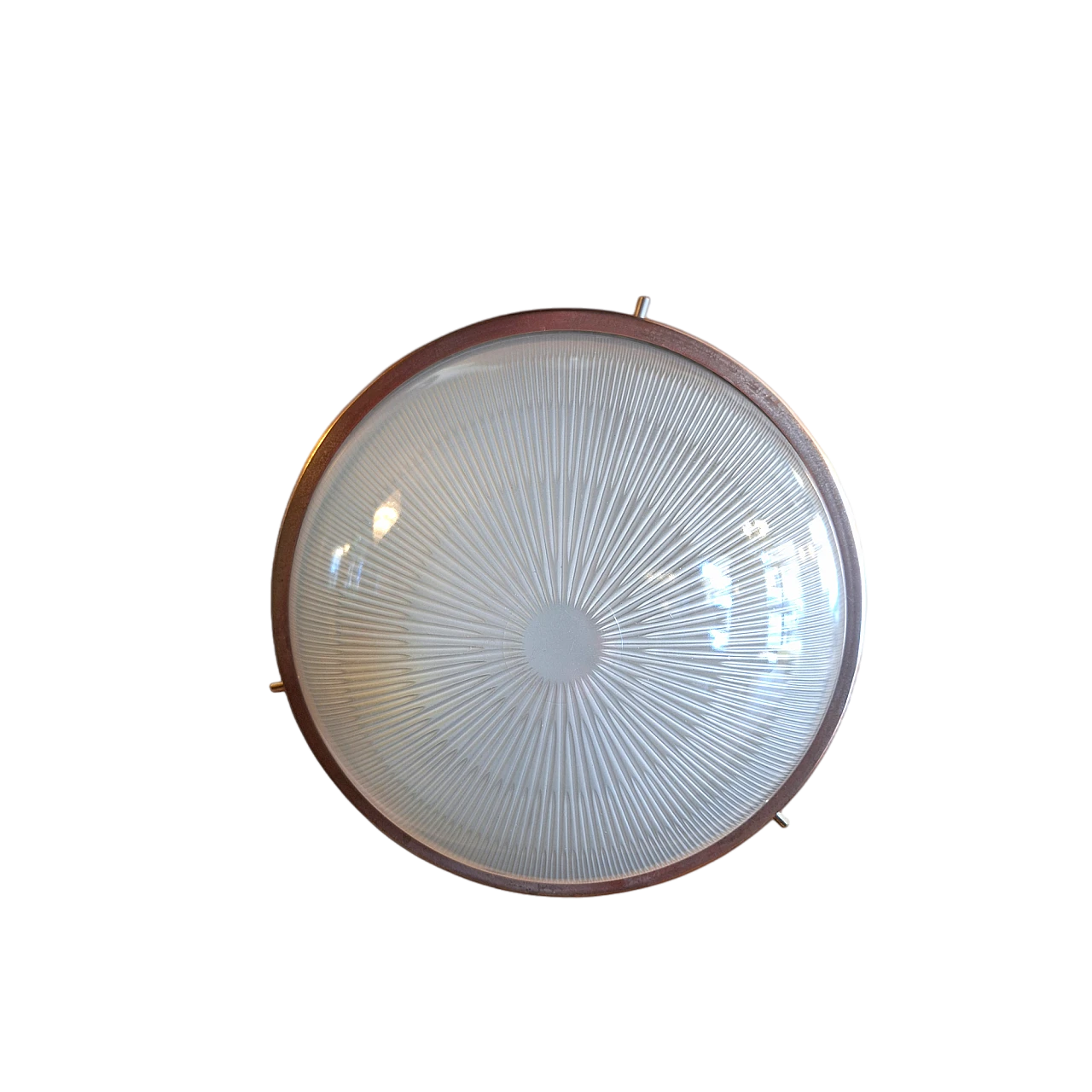 Sigma wall light in brass & glass by S. Mazza for Artemide, 1960s 9