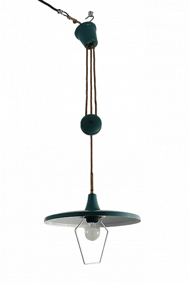 Chandelier attributed to Angelo Lelli for Arredoluce, 1950s