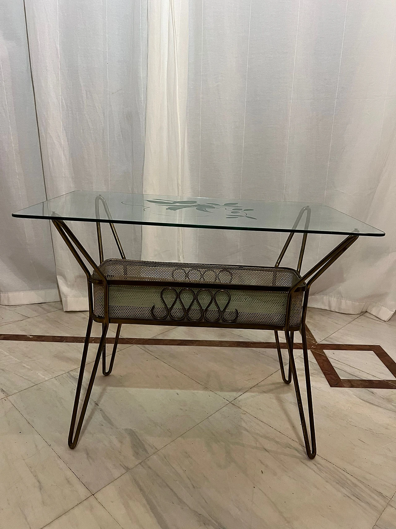 Coffee table attributed to C. Lacca for Fontana Arte, 1950s 6