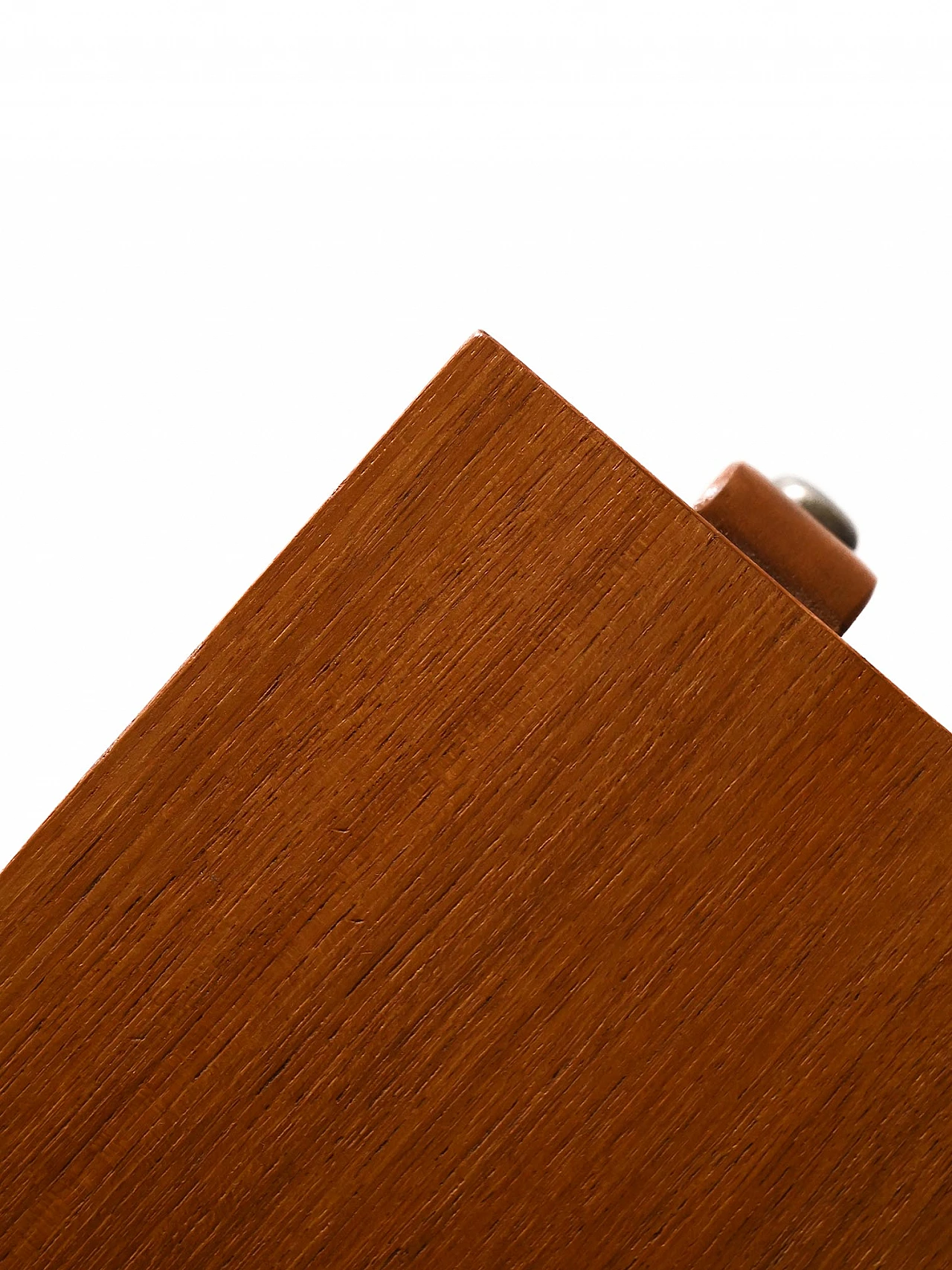 Swedish wood bedside table with drawer, 1960s 5