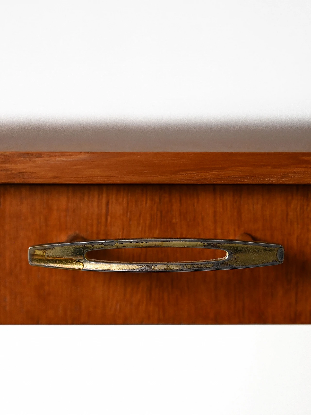 Swedish wood bedside table with drawer, 1960s 8