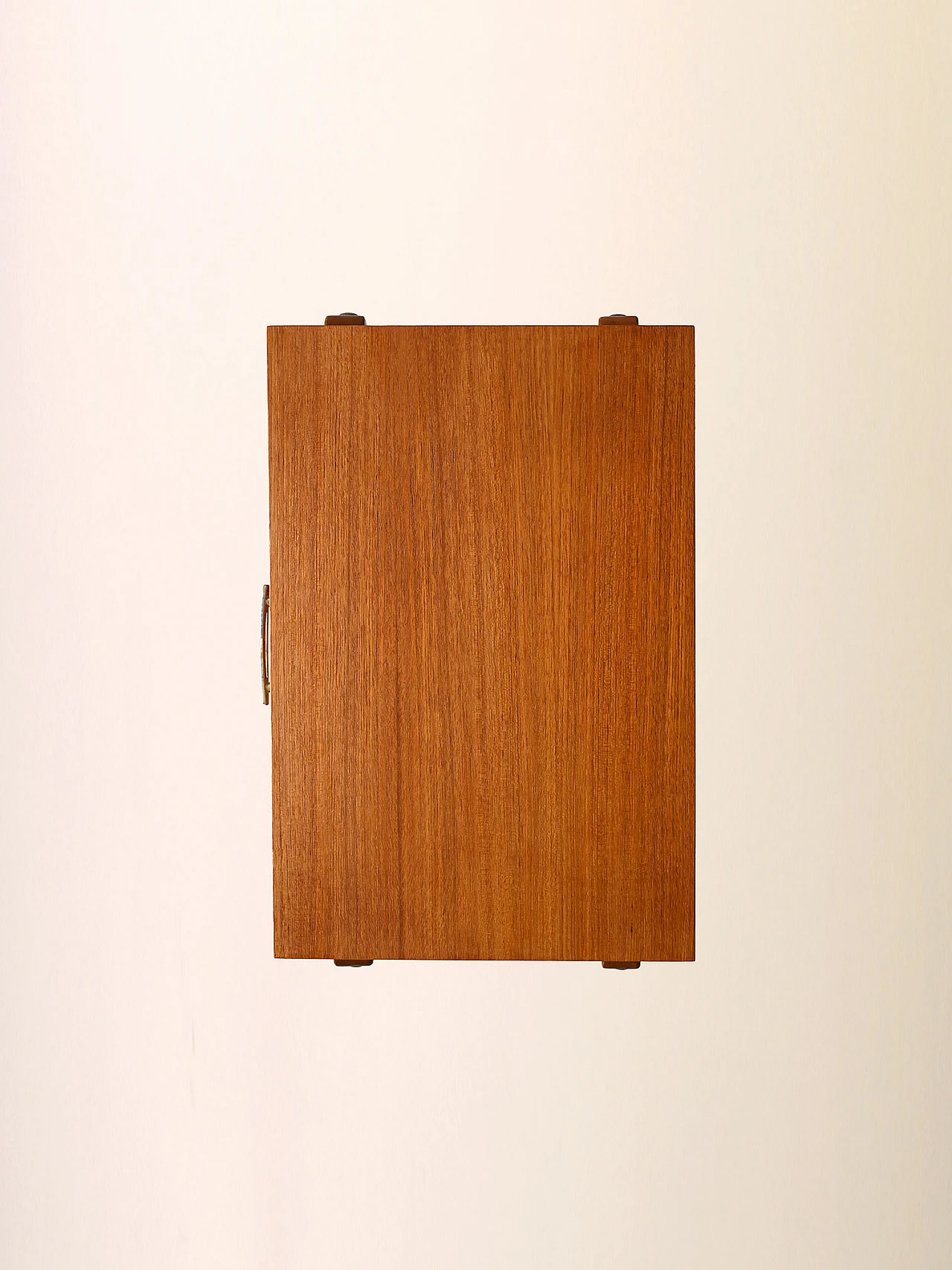 Swedish wood bedside table with drawer, 1960s 9