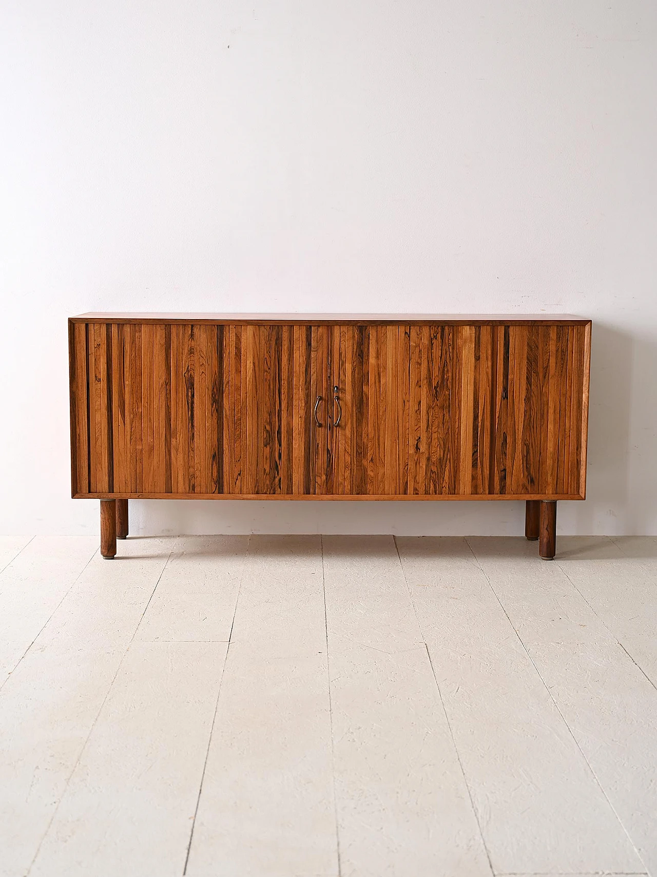 Credenza scandinava in palissandro con portadocumenti/vinili, anni '60 2