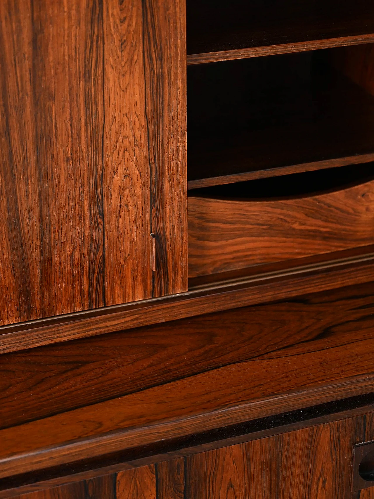 Libreria in palissandro con scrittoio di Albert Hansen, anni '60 10