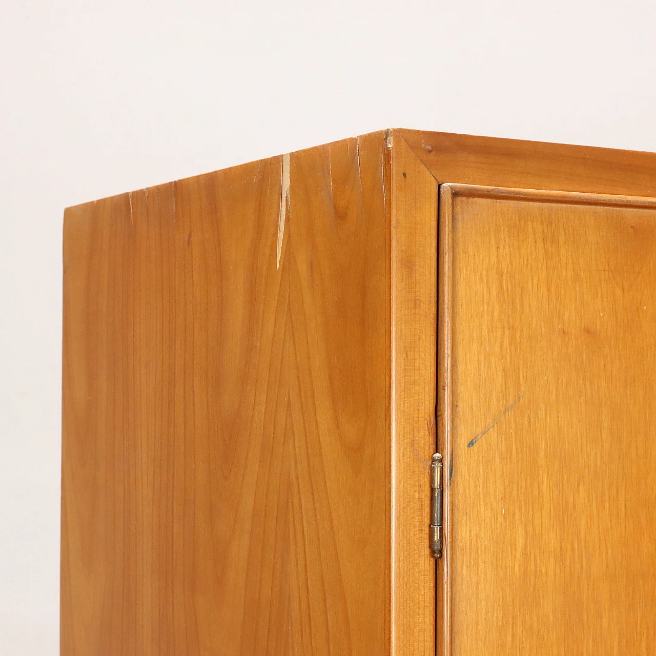 Ash cabinet with hinged door, drawers & shelves, 1950s 4