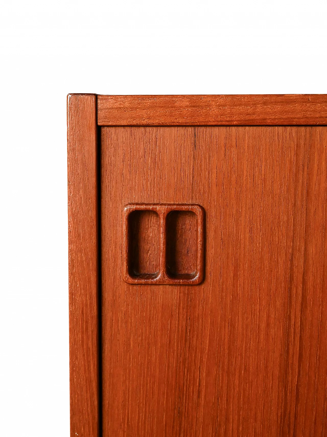 Scandinavian teak sideboard with drawers and doors, 1960s 9