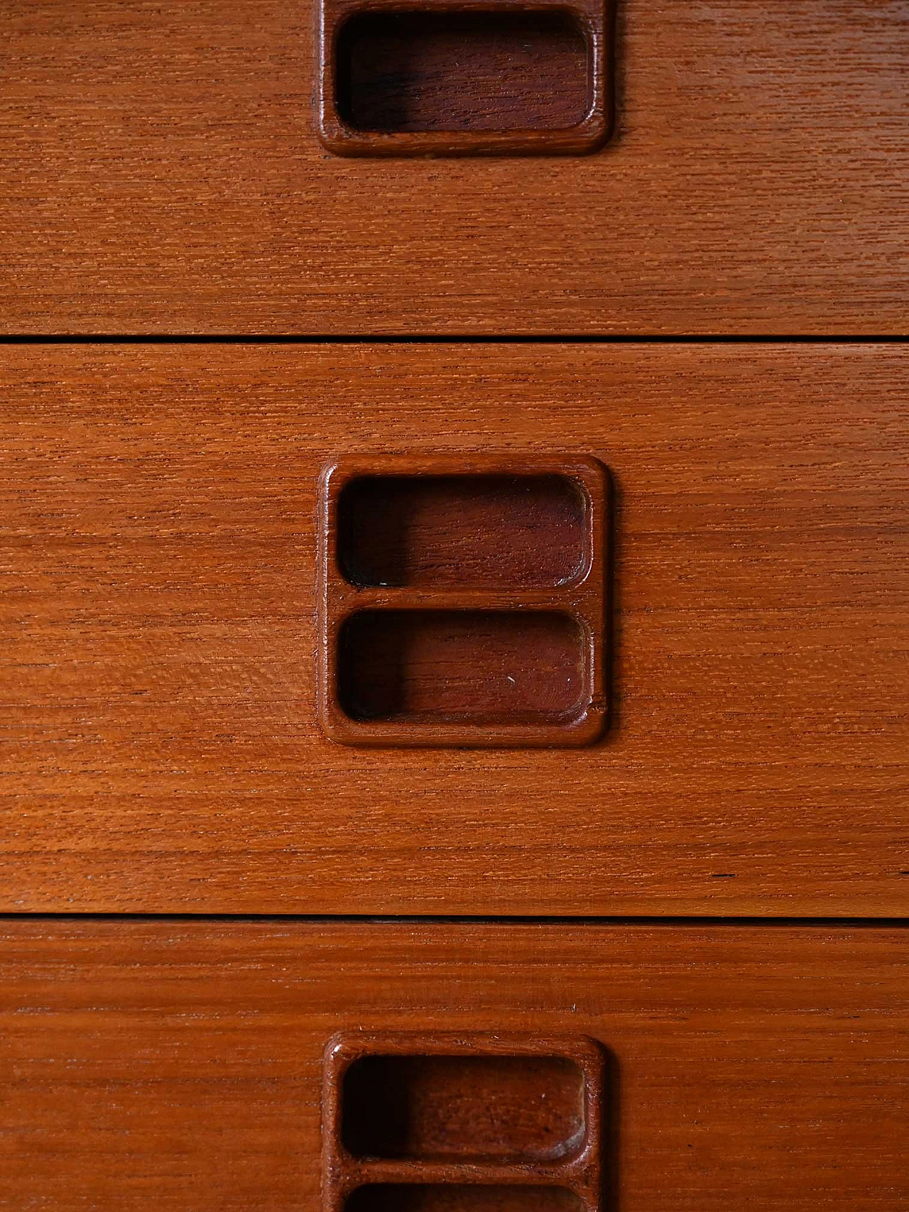 Scandinavian teak sideboard with drawers and doors, 1960s 12