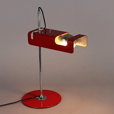 Red Spider table lamp by Joe Colombo for Oluce, 1960s