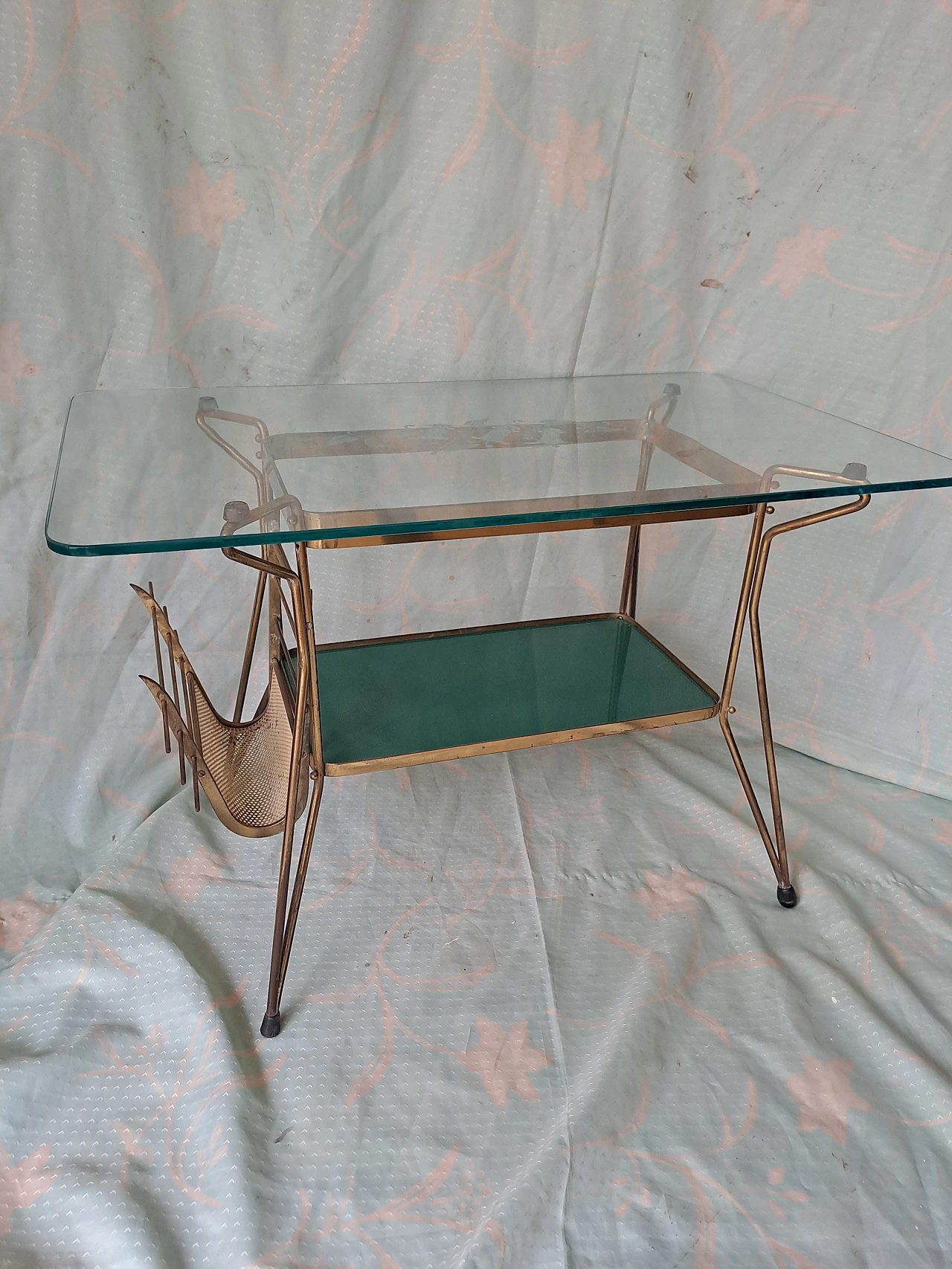 Coffee table with magazine rack attributed to Cesare Lacca, 1950s 9
