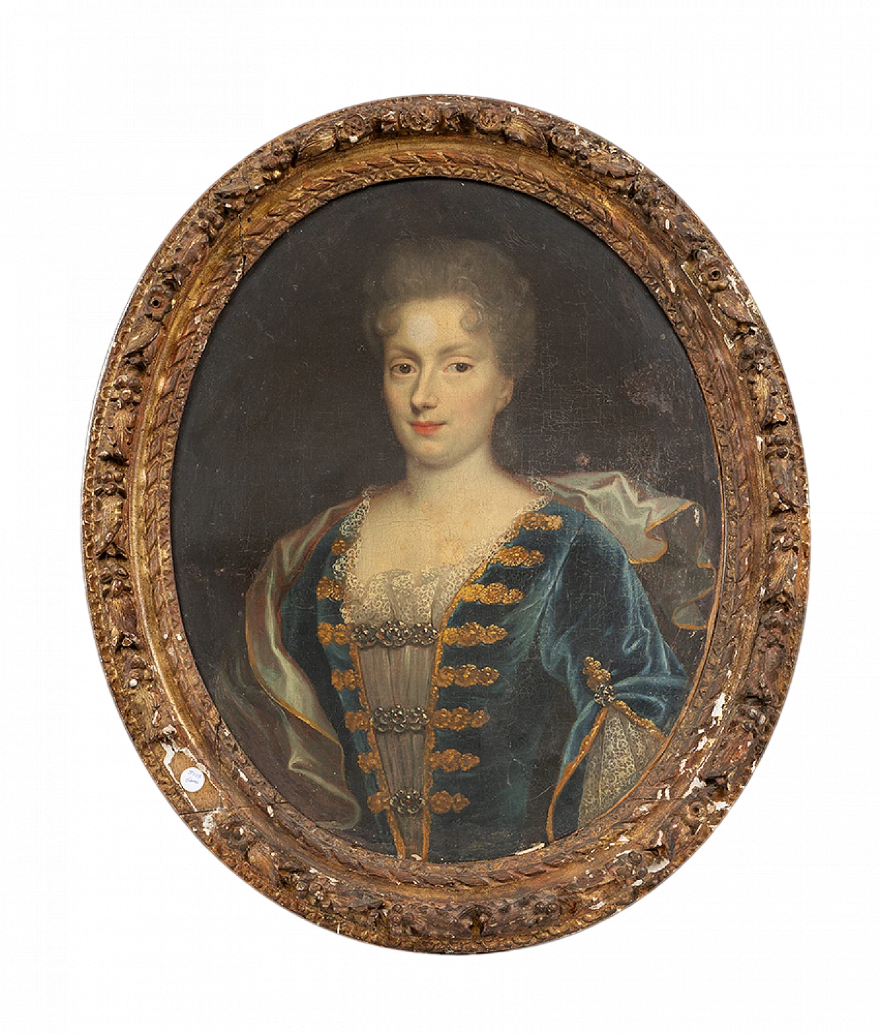 Marie J. B. of Savoy-Nemours, oil painting on canvas, 18th century 4