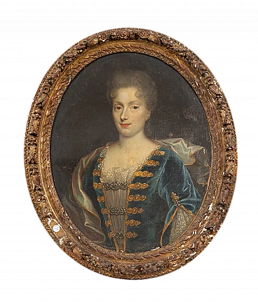 Marie J. B. of Savoy-Nemours, oil painting on canvas, 18th century