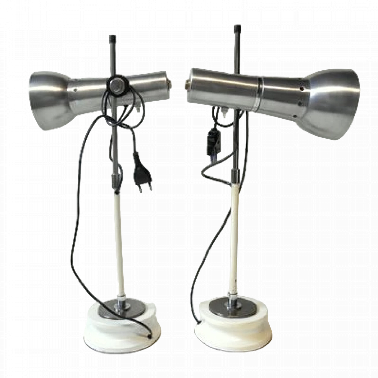 Pair of table lamps attributed to Goffredo Reggiani, 1960s 7