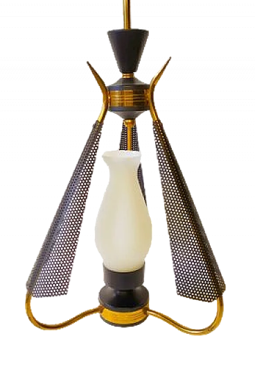 Chandelier attributed to Angelo Lelli for Arredoluce, 1950s