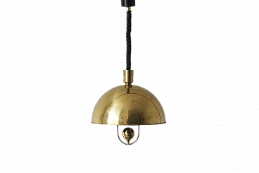 Brass chandelier by Florian Schulz, 1970s
