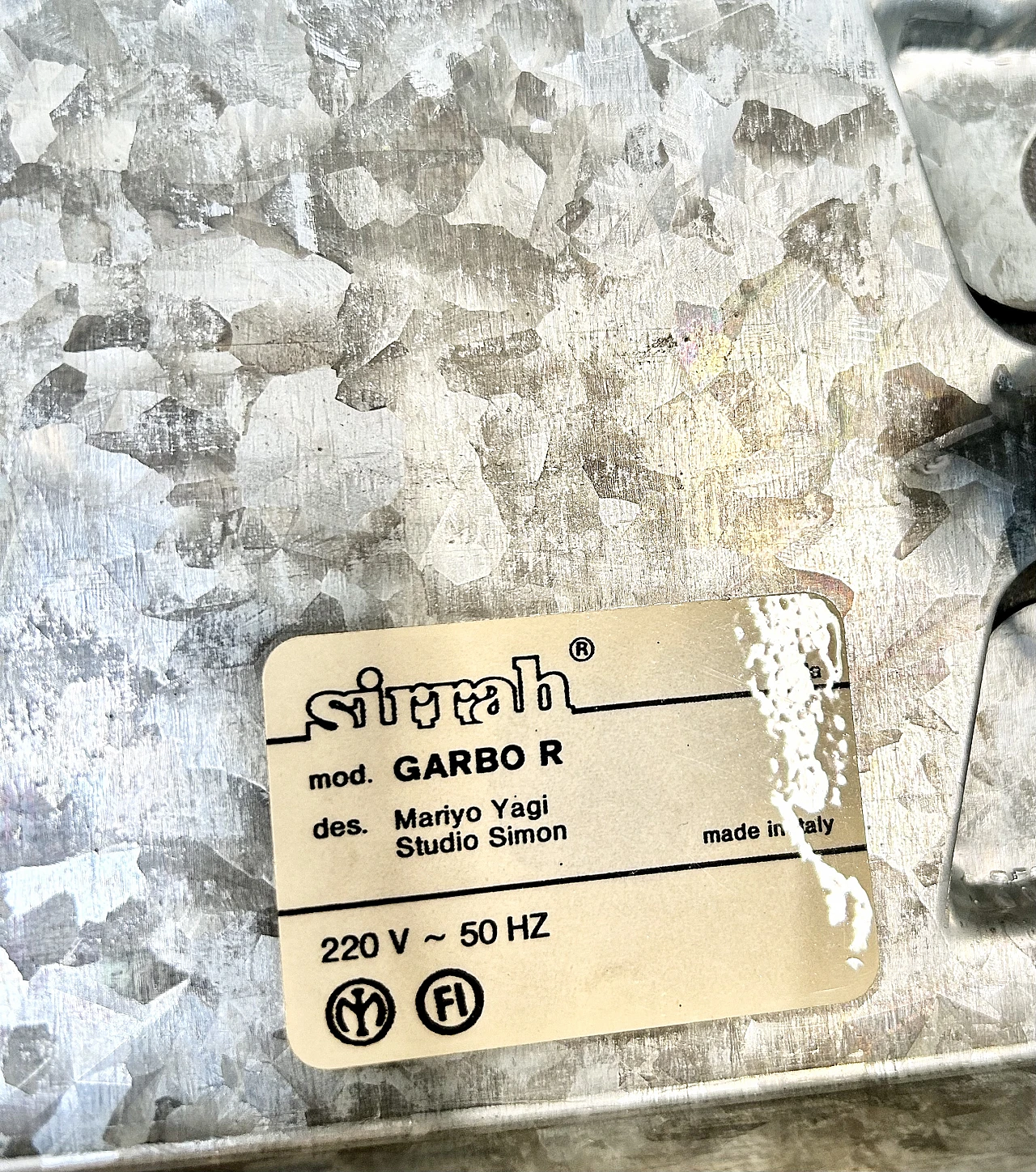 Lampadario Garbo R di Mariyo Yagi per Sirrah, anni '80 9