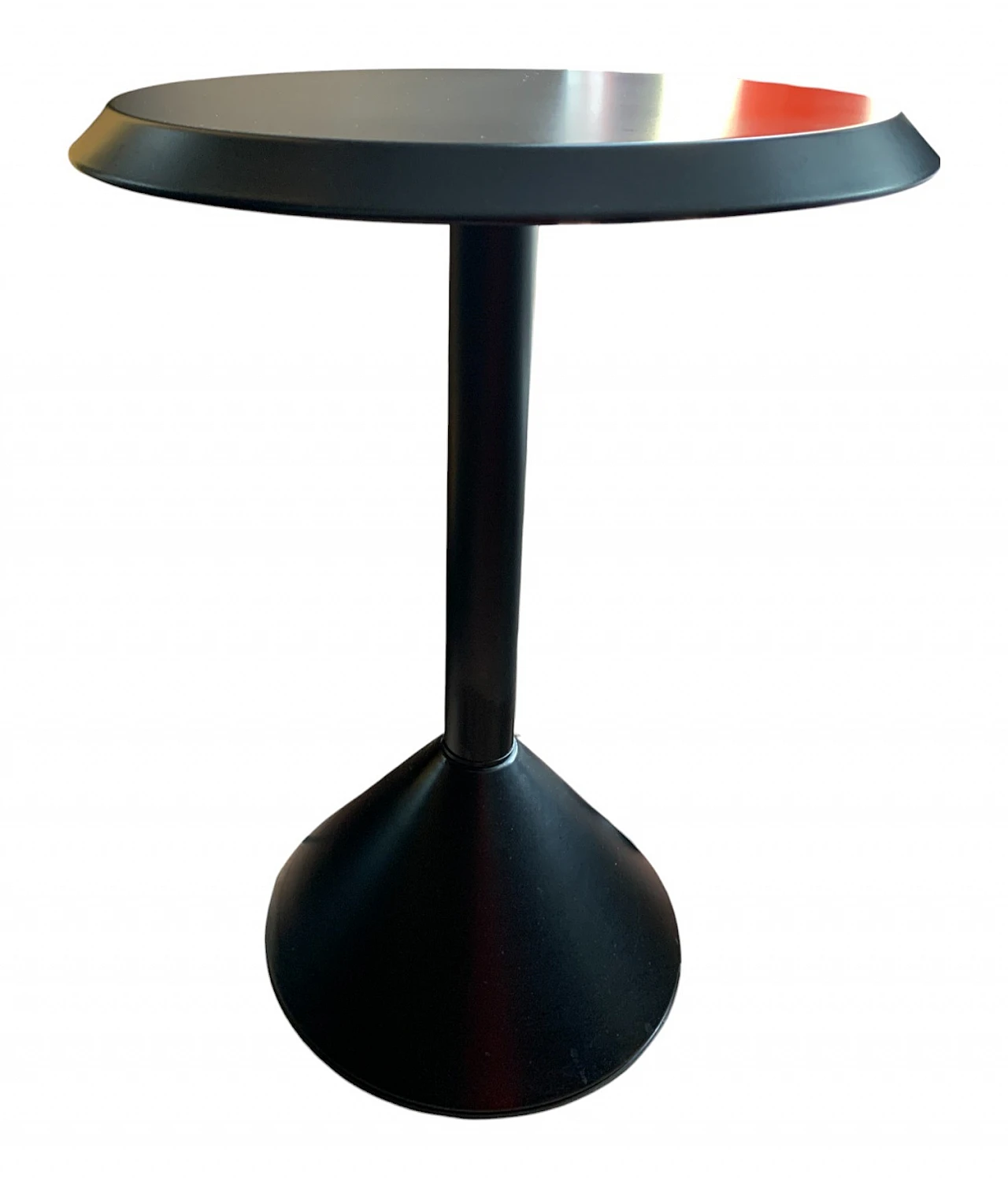 Tavolo da bistrò in metallo nero di Philippe Starck, anni '80 5