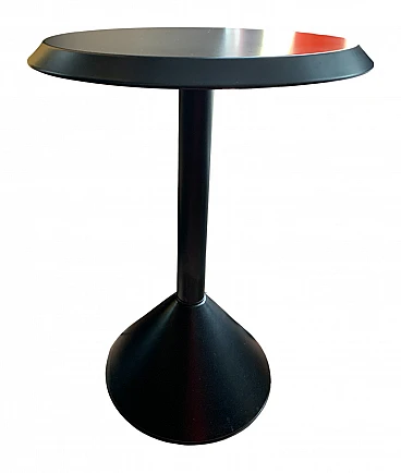 Tavolo da bistrò in metallo nero di Philippe Starck, anni '80
