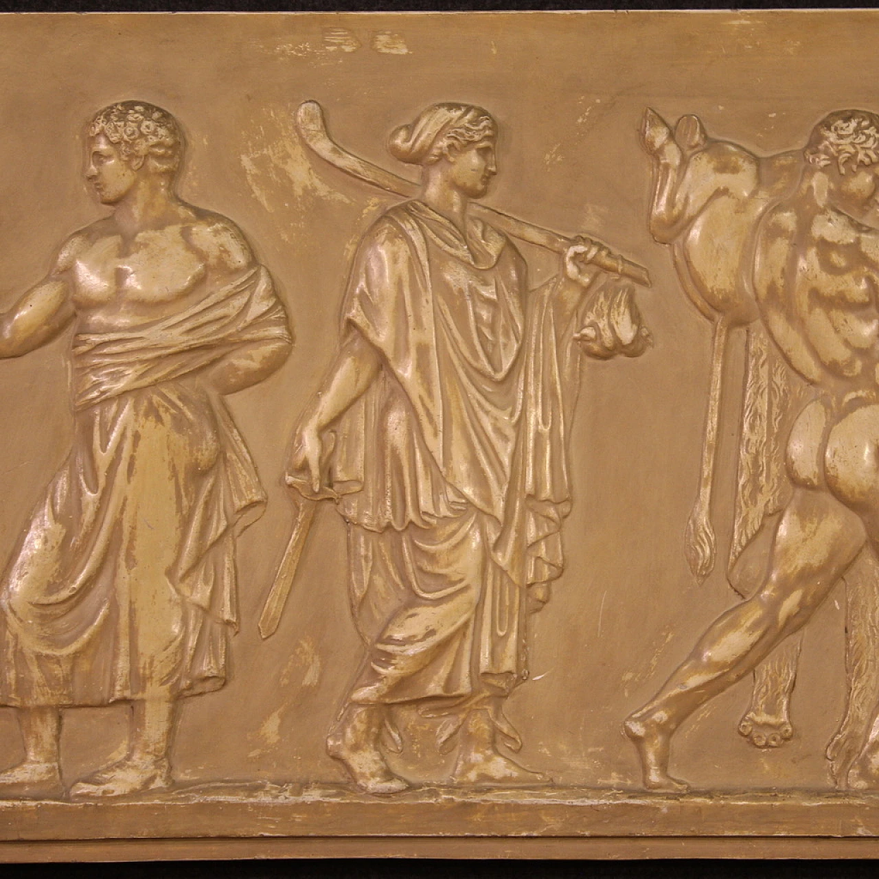 Plaster bas-relief with Roman wedding ceremony, 1950s 4