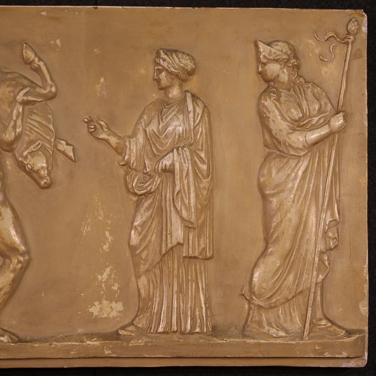 Plaster bas-relief with Roman wedding ceremony, 1950s 5
