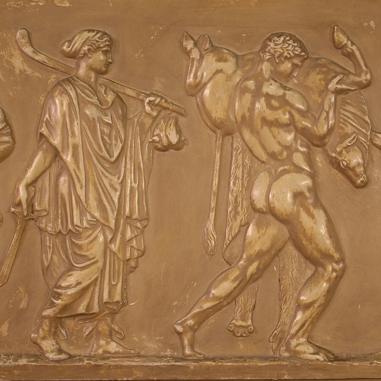 Plaster bas-relief with Roman wedding ceremony, 1950s 15