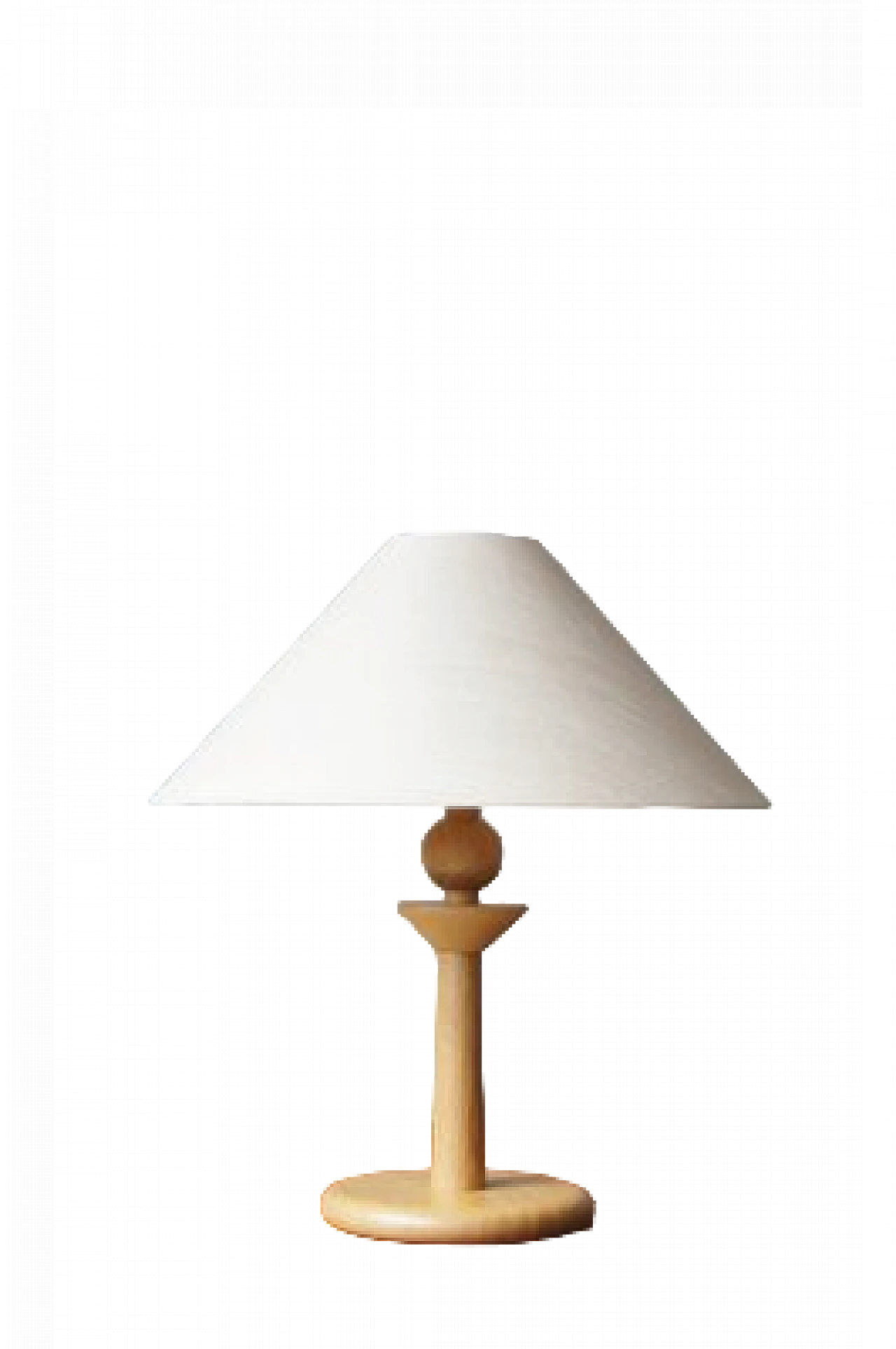 Lampada da tavolo in quercia di Asmuth Leuchten, anni '70 7