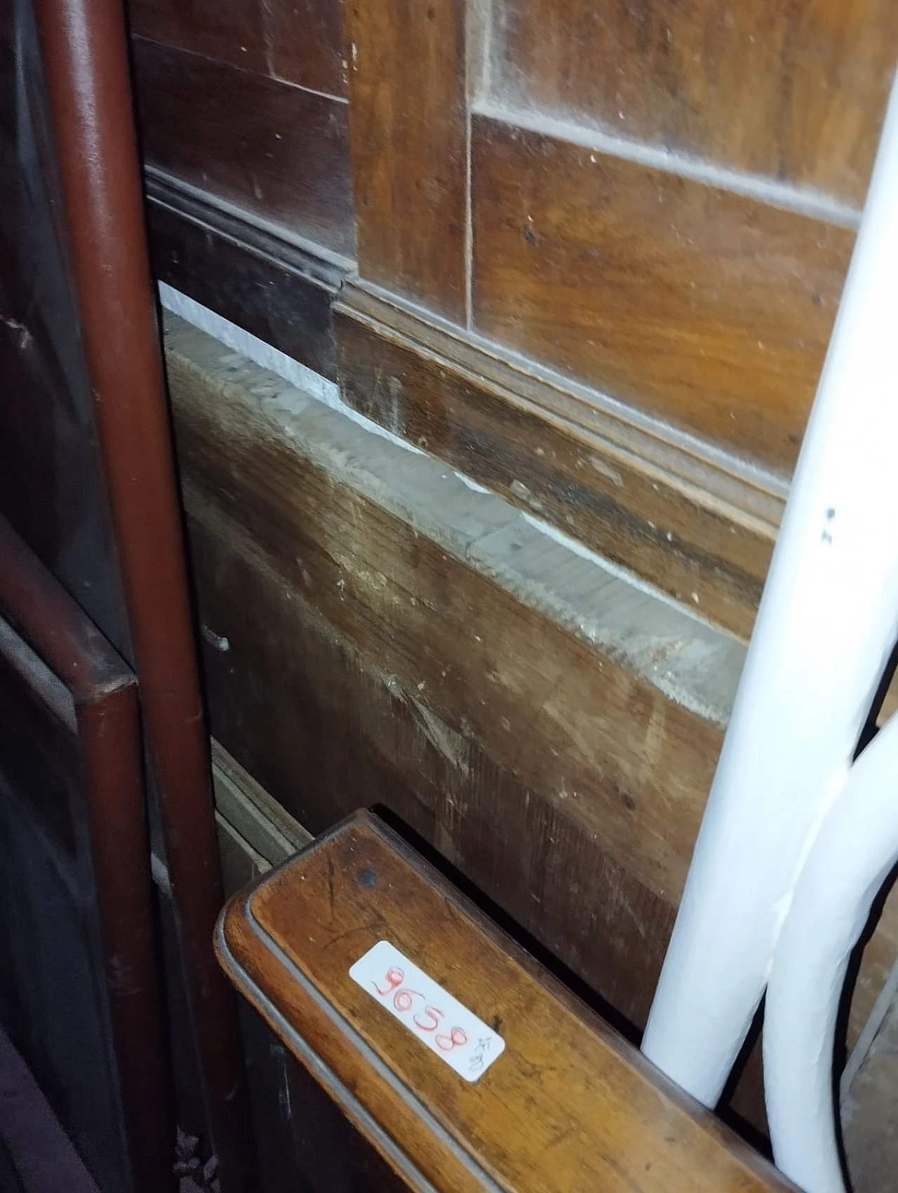 Solid walnut four-drawer dresser with marble top, 1930s 8