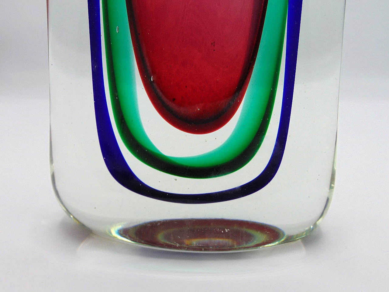 Vaso in vetro sommerso di Murano di Flavio Poli, anni '60 3