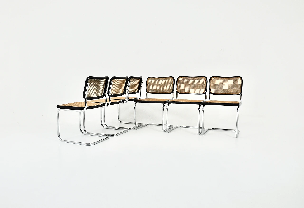 6 B32 chairs by Marcel Breuer, 1980s 1