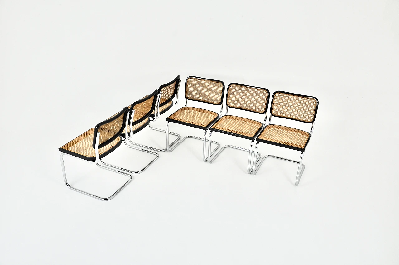 6 B32 chairs by Marcel Breuer, 1980s 2