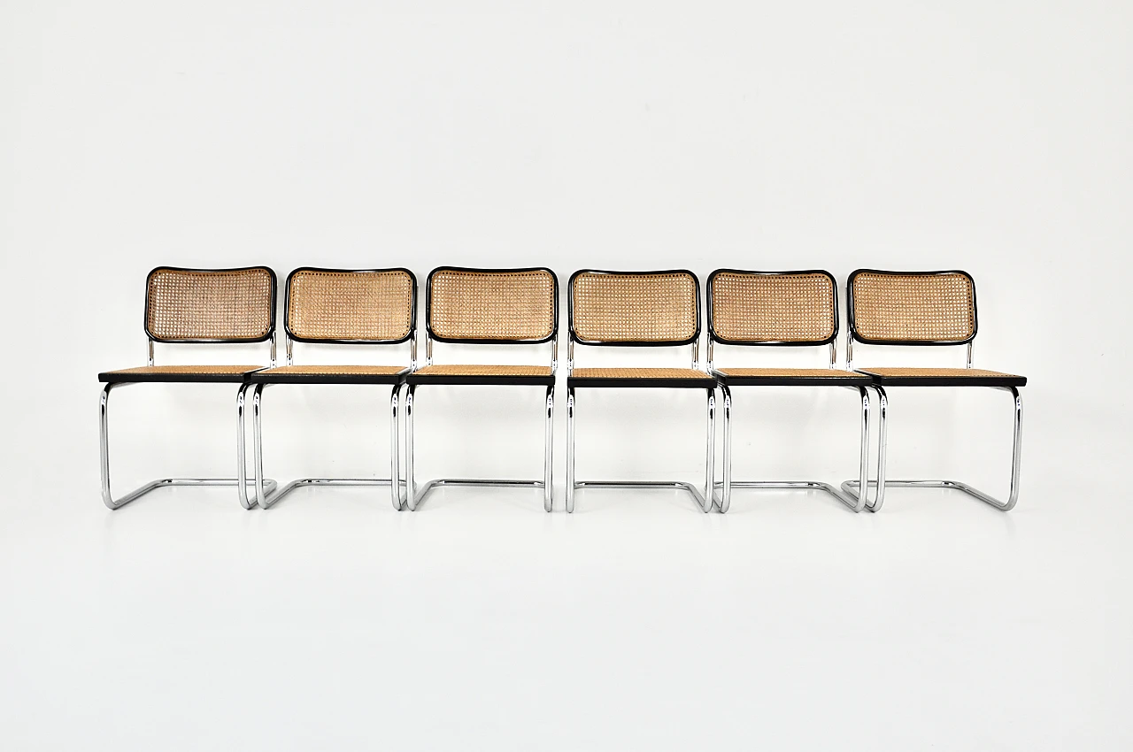 6 B32 chairs by Marcel Breuer, 1980s 3