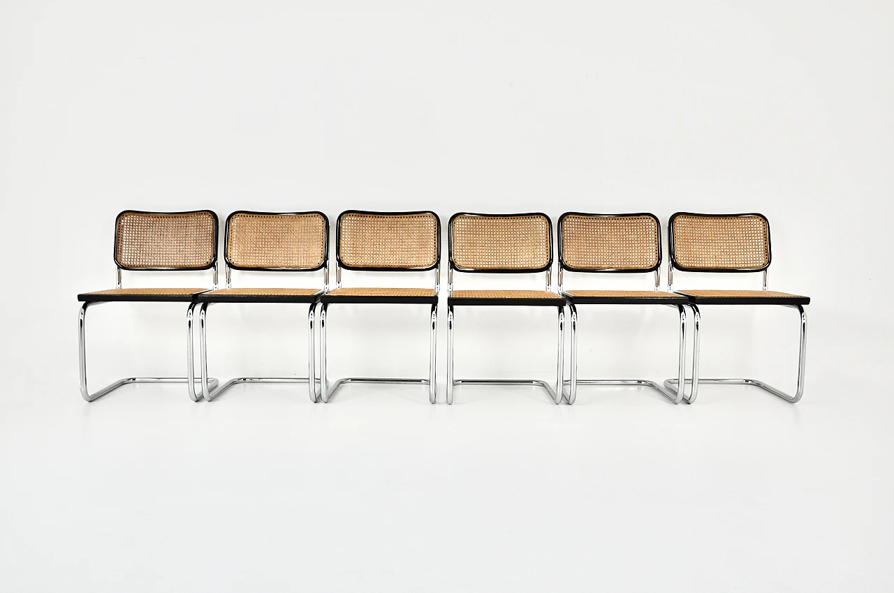 6 Sedie B32 di Marcel Breuer, anni '80 3