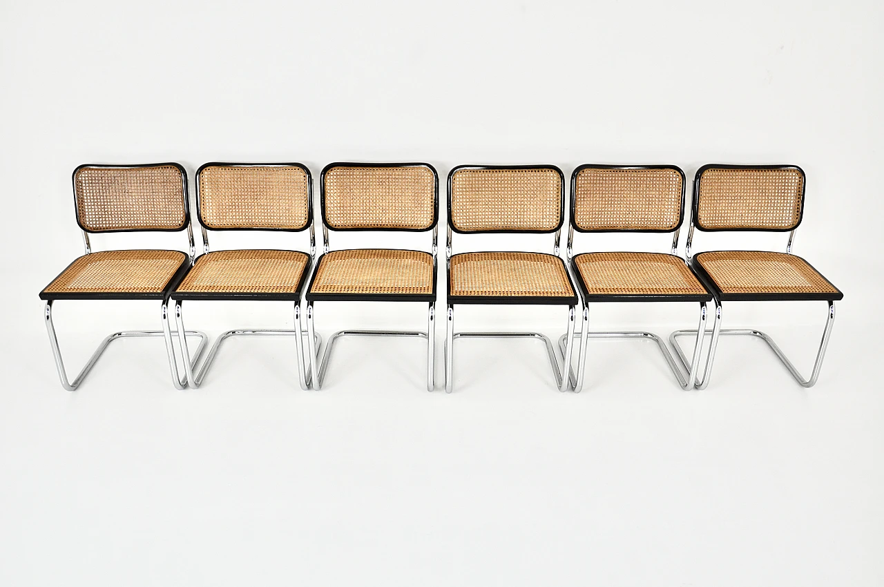 6 B32 chairs by Marcel Breuer, 1980s 4