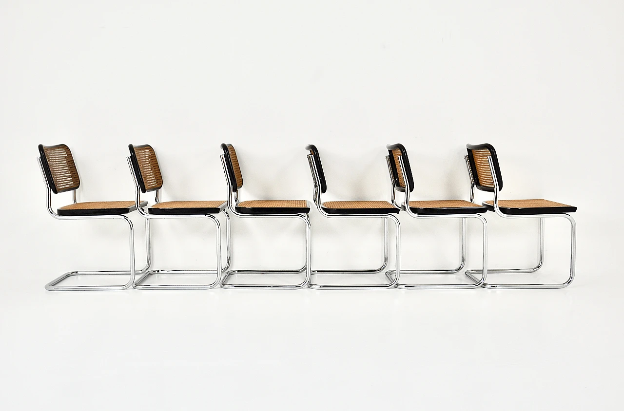 6 B32 chairs by Marcel Breuer, 1980s 5