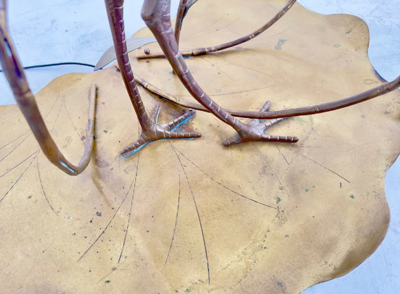 Sculptural brass floor lamp by Cittone Oggi, 1970s 3