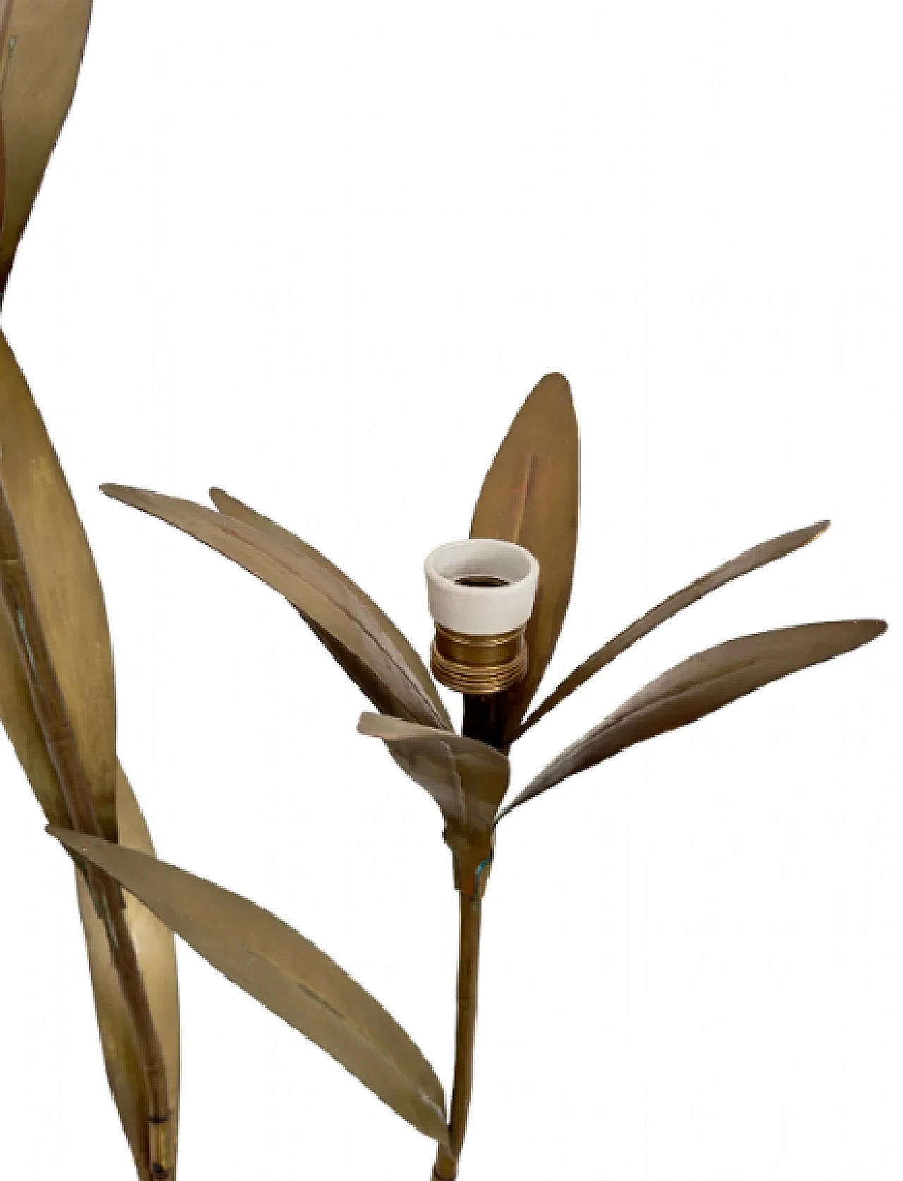 Sculptural brass floor lamp by Cittone Oggi, 1970s 5