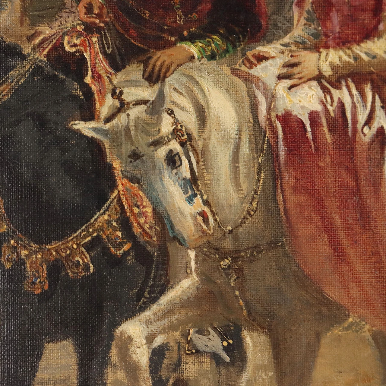 F. Carcano, Bice e Ottorino Visconti, olio su tela, '800 4