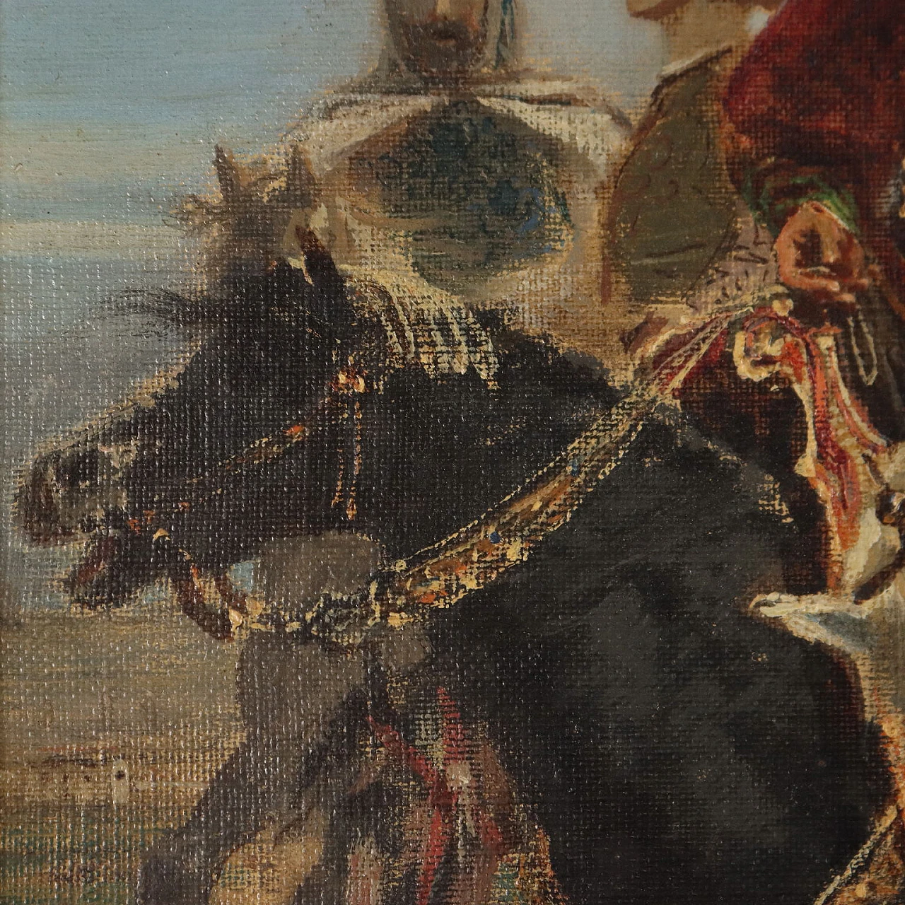 F. Carcano, Bice e Ottorino Visconti, olio su tela, '800 5
