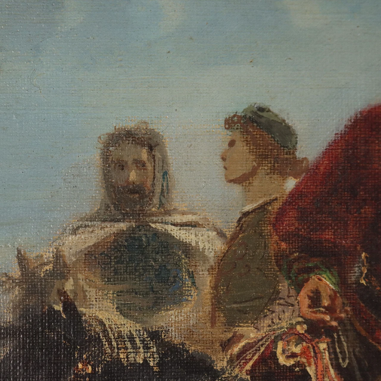 F. Carcano, Bice e Ottorino Visconti, olio su tela, '800 6