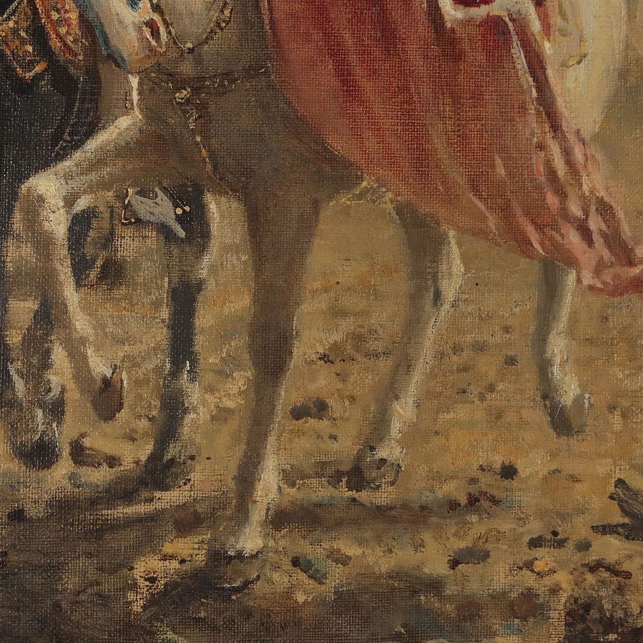 F. Carcano, Bice e Ottorino Visconti, oil on canvas, 19th century 7