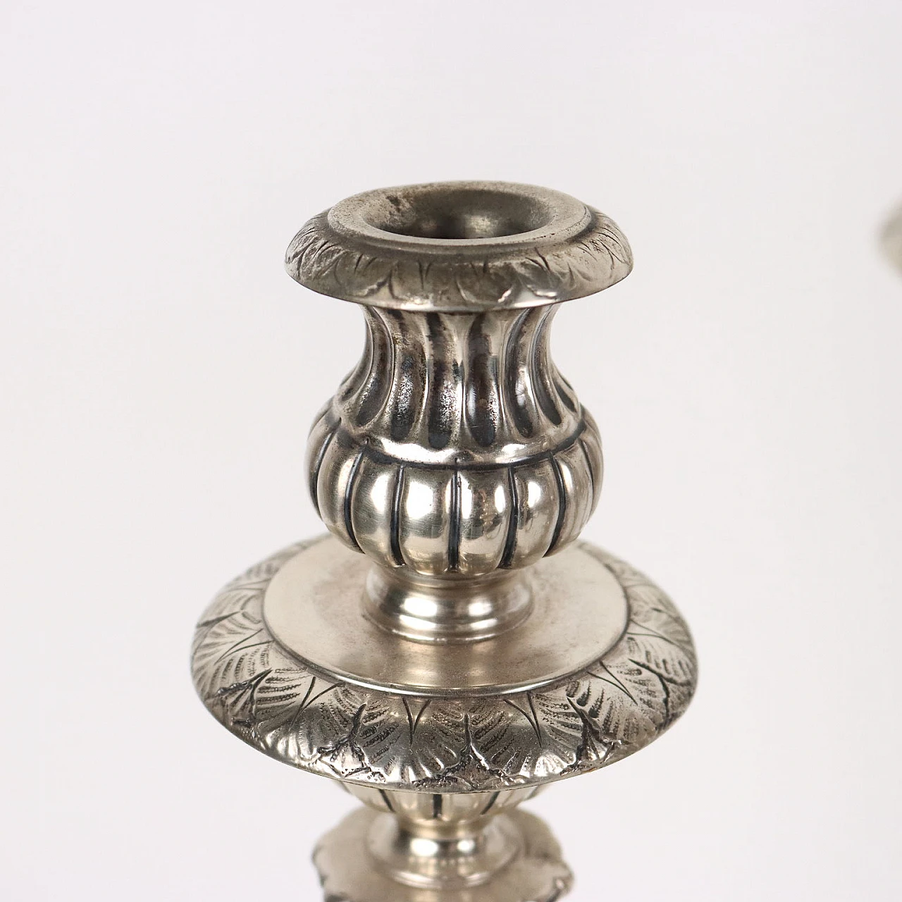 Pair of seven-flame silver candelabra, 1930s 6