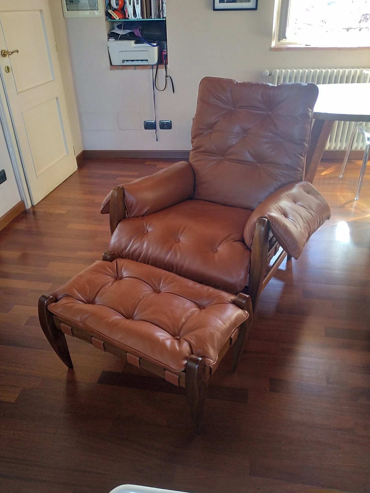 Sheriff armchair and pouf by Sergio Rodrigues, 1950s 6