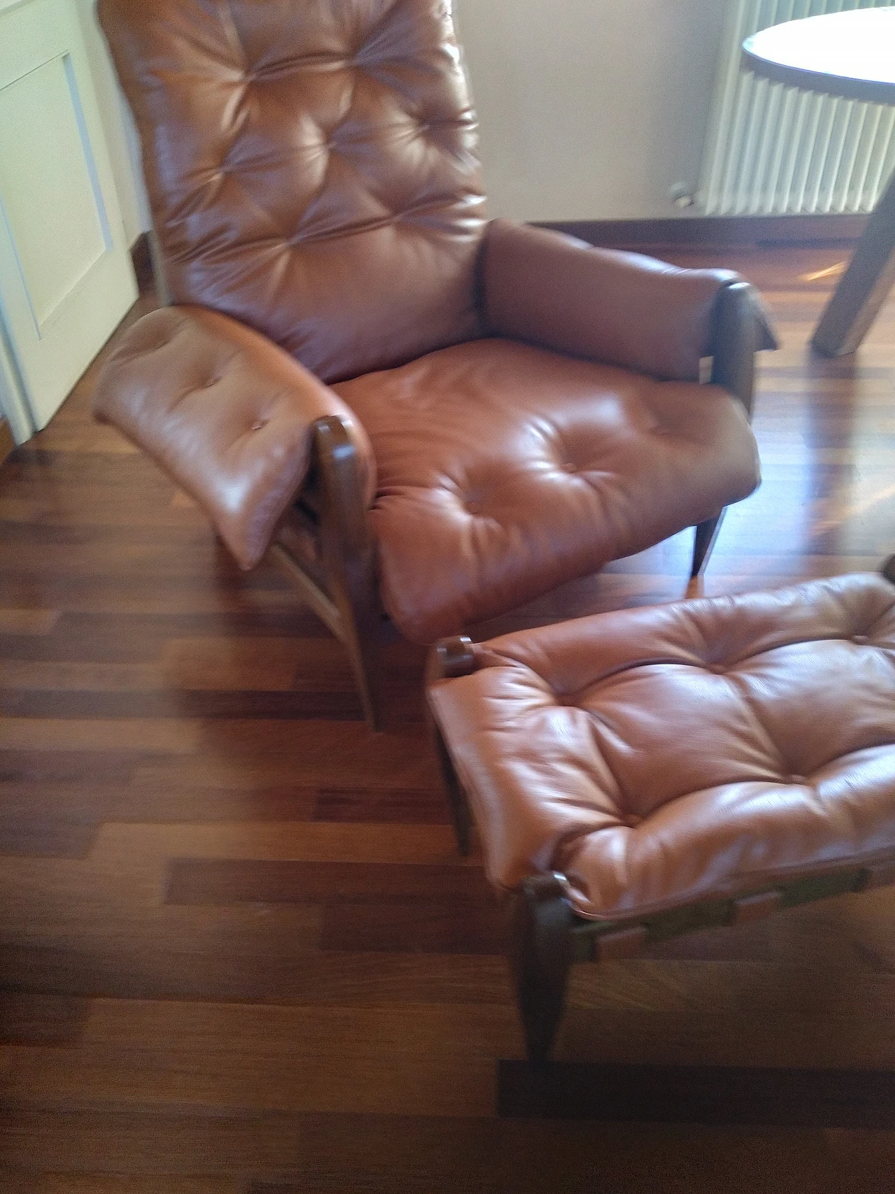 Sheriff armchair and pouf by Sergio Rodrigues, 1950s 12