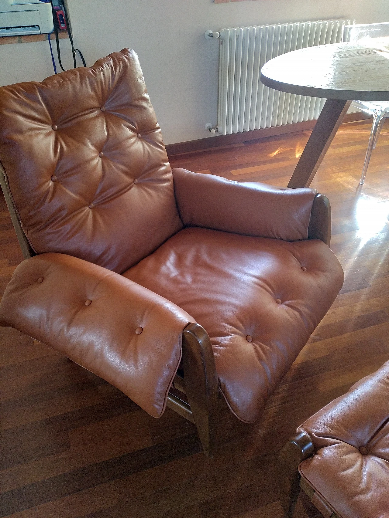 Sheriff armchair and pouf by Sergio Rodrigues, 1950s 17