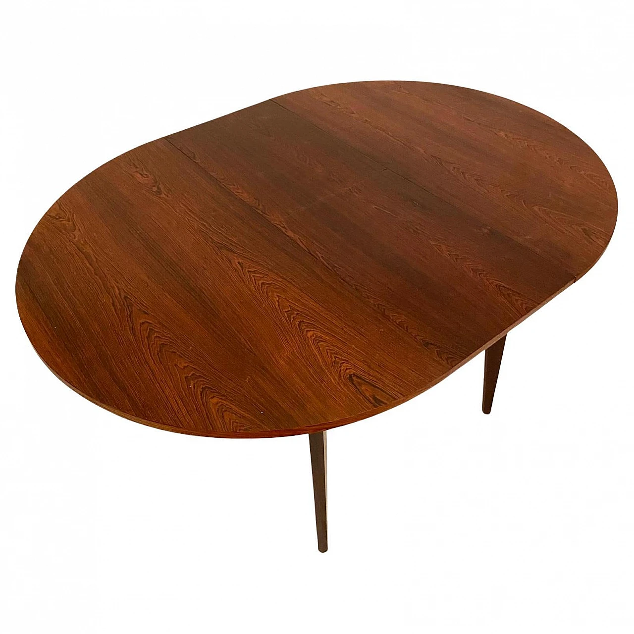 Round table in mahogany & beech attributed to Vittorio Dassi, 1960s 6